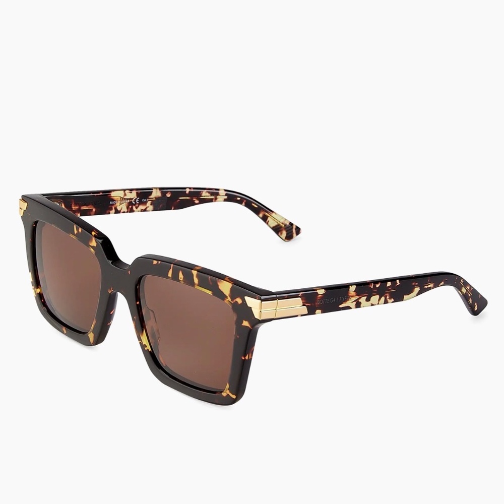 Bottega Veneta Light Ribbon Square Sunglasses – Havana - Picture 13 of 14